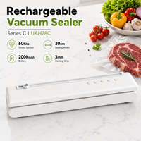 60kPa 110W 2000mAh 30cm 3.3L/min coupe-sac tuyau externe sec humide menage machine sous vide portative scelleuse sous vide