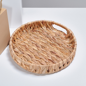 Plateaux de service ronds en bambou du Vietnam, prix d'usine, faits à la main, écologiques, décoratifs, de luxe, pour restaurant SR2009 - Product Image 2