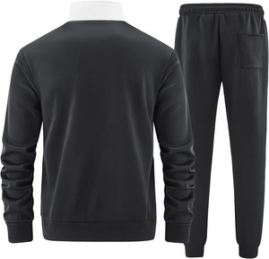 Survêtements unisexes d'hiver écologiques grande taille Sweat-shirt + Pantalon de survêtement Vêtements de sport Sweat-shirts à fermeture éclair - Product Image 2