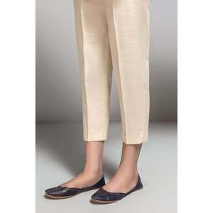 Pantalones Cargo Casuales para Mujer en Tela Khaddar Transpirable, Cintura Media Elástica, Pantalones de Verano Arrugados, Talla XL - Product Image 2