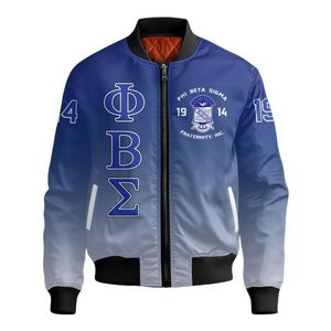 Veste en satin Phi Beta Sigma 1914 bleue, style universitaire grec, lettre Sigma, vêtements universitaires personnalisés, broderie sur le devant - Product Image 1