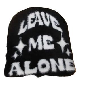 Chapeaux d'hiver de haute qualité Bonnets en tricot avec logo personnalisé et broderie 3D Bonnet en acrylique Jacquard Mohair pour les voyages d'affaires - Product Image 1