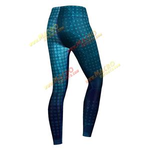 Leggings de yoga taille haute formels avec logo personnalisé imprimé, impression numérique sublimée pour femmes, vêtements de sport - Product Image 5