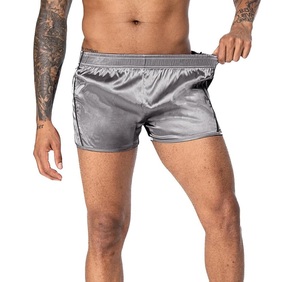 Nouveautés Short de sport en soie pour hommes Short de combat en soie à logo personnalisable pour la lutte et la boxe Vêtements doux pour les arts martiaux - Product Image 3