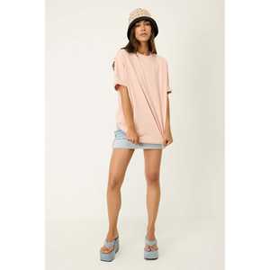 T-shirt basique ample et décontracté en viscose/polyester - Product Image 4