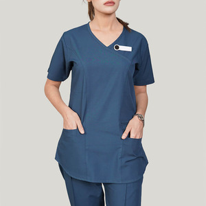 Uniformes Médicos Personalizados con Cuello en V, Elegantes, Suaves y Transpirables, Uniformes de Salón de Belleza y Spa, Uniformes Dentales Coloridos para Mujer - Product Image 5