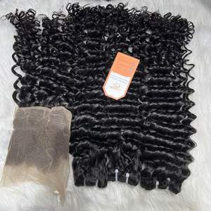 Extensions de cheveux vierges vietnamiennes de haute qualité 100% Remy, vague profonde, prix de gros, qualité garantie - Product Image 3