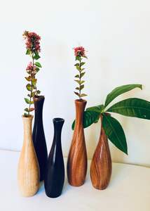 Jarrón alto decorativo de madera, ideal para flores de tallo largo, macetas de primera calidad para decoración de pasillos y esquinas. - Product Image 2