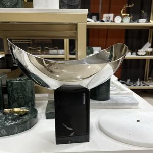 Plateau décoratif en acier inoxydable de luxe pour le Ramadan, pour l'accentuation de la maison et le service |   Couleurs et logo personnalisables - Product Image 3