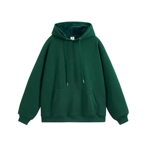 Sweat à capuche surdimensionné pour hommes de haute qualité sweat-shirt d'hiver en molleton de coton imprimé bouffant personnalisé - Product Image 4