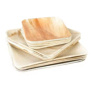 Palmy Eco Friendly Biodegradable <b>Disposable</b> Natural Compostable Areca Palm Leaf Bamboo Plate <b>Tableware</b> Dinnerware - Product Image 4