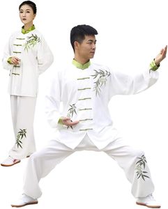 Broderie à la main unisexe Tai Chi uniforme coton chinois Kung Fu porter costume d'arts martiaux pour hommes et femmes - Product Image 1