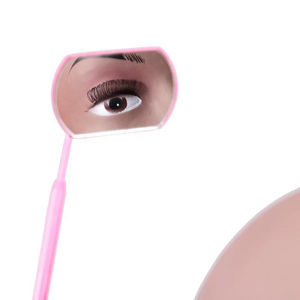 Adjustable Stainless Steel <b>Wall</b> Mounted <b>Gold</b>-Plated Customizable Eyelash Inspection <b>Mirror</b> for Single Lash Extension Artists - Product Image 6