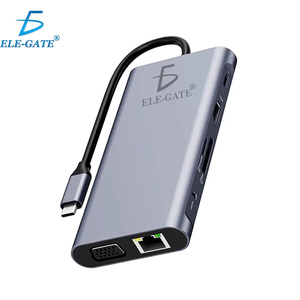 Hub USB Type-C Portatile 11-in-1 con Velocità 5Gbps in Lega di Alluminio per Computer, Varie Connessioni per Trasferimento Dati - Product Image 1