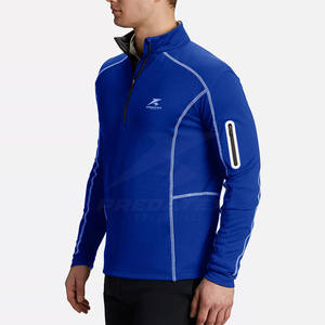 Suéter con cremallera de cuarto de mezcla de algodón de estilo único 2025, ropa informal cómoda para el día a día para invierno, patrón sólido - Product Image 4