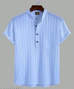 เสื้อยืดคอวีลำลองสำหรับผู้ชายผ้าทอแข็งน้ำหนัก200กรัม - Product Image 5