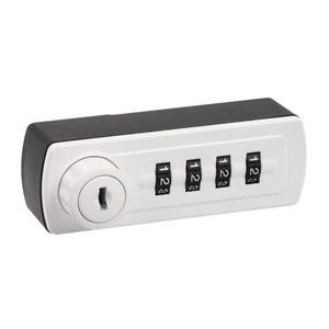 Serrure électronique à combinaison Euro-Locks 2700 pour armoires (panneau max. 8,5mm lub 20,5mm), argent, droite - Product Image 1