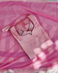 ชุดสัลวาร์ คามีซ แฟร์ชี 3 ชิ้น ดีไซน์ทันสมัยสำหรับผู้หญิง ยี่ห้อ New ZAIN EXPORTS เหมาะสำหรับงานปาร์ตี้ทุกฤดู ผลิตจากผ้าไหมเครป ตกแต่งด้วยงานฝีมือ - Product Image 6