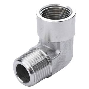 Raccord de tuyau en acier inoxydable 316, coude, 150 psi, filetage NPT mâle x femelle, basse pression, connexion d'extrémité pour systèmes d'eau - Product Image 3