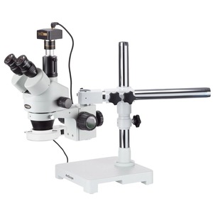 HOT SALES New AmScopes SM-3 Series Zoom Trinocular Stereo <b>Microscope</b> 3.5X-180X Magnification - Product Image 1