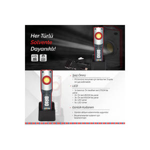 <b>Led</b> Rechargeable <b>Working</b> <b>Light</b> 800 Lumens Colour Match Daylight - Product Image 1