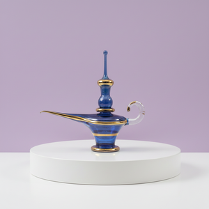 Botella de Perfume de 20 ml, Arte Popular Egipcio, Soplada a Mano, Botella de Genio de Aladino, Artesanía Decorativa de Vidrio, Recuerdo Soplado a Boca, ZAHEREEN - Product Image 1