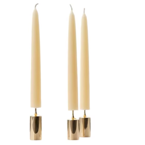 Bougeoir en aluminium de petite taille fini or rose, look tendance pour la maison, hôtel, table, éclairage, bougeoir. - Product Image 1