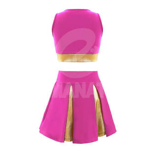 Sport Wear Uniform Sleeveless Football Skirt Dance Wear Sets Custom Patches Printed Customizable High Quality Women <b>Cheerleading</b> - Product Image 2
