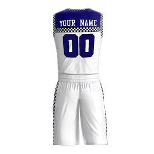 Uniforme de Baloncesto para Hombre, Talla Grande, Nuevo Diseño, Impresión Digital, Mezcla de Colores, Transpirable, con Parches Bordados, Estilo Conjunto, 100% Poliéster - Product Image 3