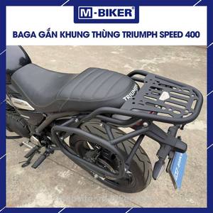 For Triumph Speed 400 Rear Rack with Aluminium <b>Tail</b> Bag Mounting for Secure Luggage <b>Box</b> Attachment - Product Image 3