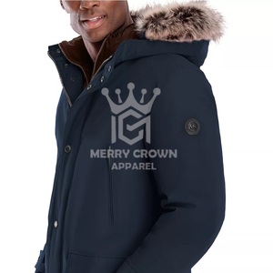 Wholesale Men's High Quality Winter <b>Parka</b> <b>Jacket</b> <b>Waterproof</b> Windproof Hooded Outerwear with Front Logo Customizable Colors - Product Image 5