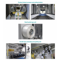 Applicateur automatique de poignée fabriqué en Italie BEL | Pour emballages simples ou multiples | Poignées adhésives personnalisées, prédécoupées et laminées