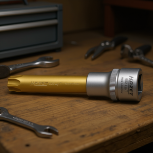 Llave de vaso extra larga Hazet de 1/2'' con rosca TORX cuadrada - Producto de alta calidad - Product Image 3