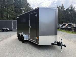 Cargo 7X14+V 7700LB GVW BARN DOOR Enclosed Cargo <b>Trailer</b> Dual Axle Utility Transport Box <b>Trailer</b> for Home <b>Farm</b> Business Storage - Product Image 1