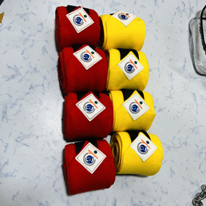 Lot de 4 bandages de jambe essentiels en polaire douce pour le soin des chevaux - Product Image 5