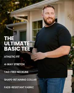 Camiseta de Hombre con Logotipo - Camisetas de Manga Corta con Cuello Redondo, Ajuste Suave, Tallas S - 4XL, Frescas, Clásicas y Básicas - Product Image 3