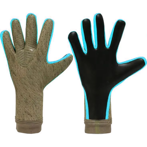 Gants de gardien de but de football et d'entraînement en latex de la meilleure qualité avec protection des doigts du logo d'impression personnalisée pour une utilisation en extérieur - Product Image 2