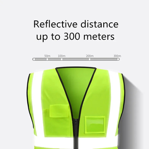 Chaleco DE SEGURIDAD reflectante de alta visibilidad personalizado, ropa de trabajo de malla transpirable, uniforme, chaqueta de construcción con logotipo para hombres - Product Image 3