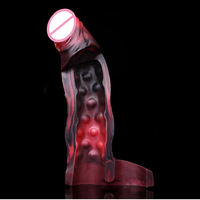 N-BDV5266M Eichel Vibrator Fantasy Penis Ärmel mit realistischer Textur Hahn Ver größerer Penis Extender Silikon Sexspielzeug für Männer