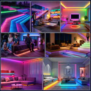 Tira de LED <span class=keywords><strong>SK6812</strong></span> de Emisión Lateral OEM con Voltaje Seguro de 5V, Tira de Luz LED Flexible Cortable para Proyectos Comerciales al por Mayor - Product Image 3