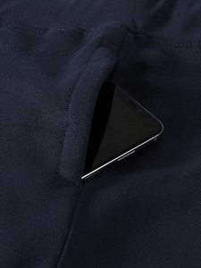 Mens Sweat Short French Terry Fleece Shorts con cordón logotipo personalizado pantalones cortos de punto de alta calidad - Product Image 5