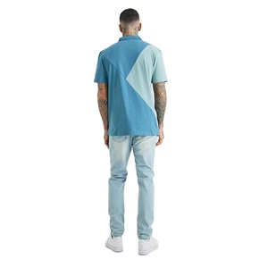 Chemises Polo Homme Coupe Slim Design à Panneaux Vêtements Décontractés Unisexe Broderie Logo Personnalisé Design 2026 Confortables Respirantes Tendance - Product Image 5