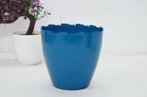 Vases de table haut de gamme, très vendus, en métal avec revêtement en poudre bleu, vase coloré de qualité supérieure pour la décoration de la maison/mariage - Product Image 3