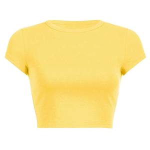 Femmes Crop Top T Shirts Pour Casual Wear 2024 Bonne Vente Respirant Femmes Crop Top - Product Image 3