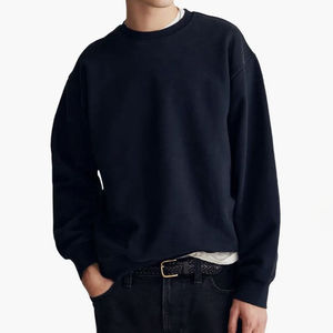 Sudadera de Manga Larga 100% Algodón para Hombre, Antiarrugas, Corte Regular, Otoño Invierno, Cálida, Informal, Ropa de Calle - Product Image 3