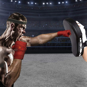 ฟ็อกัส มิทส์ หนัง PU ทนทาน ป้องกันได้ดี น้ำหนักเบา แผ่นรองโค้ง สำหรับคิกบ็อกซิ่งและการฝึกซ้อม MMA - Product Image 3