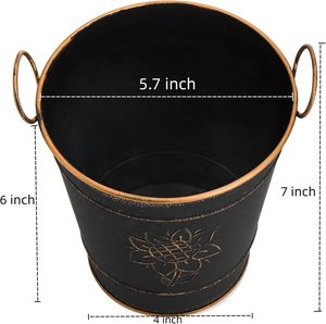 Macetas de flores galvanizadas de Metal de calidad superior en forma personalizada para decoración interior y exterior Plantas Maceta Jardín al aire libre - Product Image 2