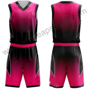 Sublimation complète Pratique Réversible toutes les couleurs Logo personnalisé Uniformes Gris Ensemble de maillots de basket-ball pour hommes - Product Image 1
