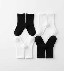 Chaussettes pour enfants en coton doux Pebble, respirantes, extensibles, confortables, multicolores, pour un usage quotidien - Product Image 2