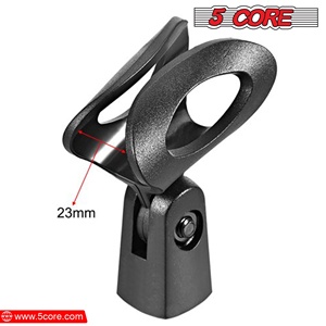 5 Core Microphone Clip Holder 4 Pieces with Screw <b>Adapters</b> 5/8 to 3/8 Inch - Product Image 3